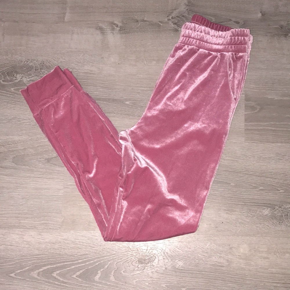 Pink Women’s Velour Jogger Pants